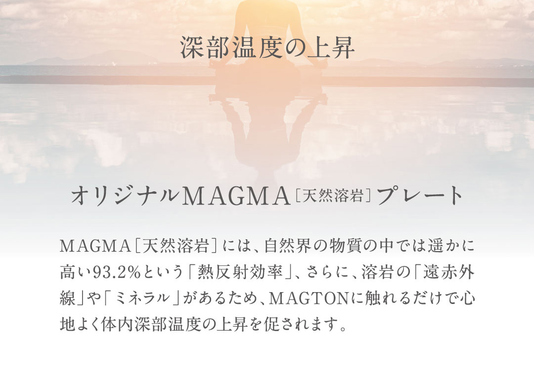 深部温度の上昇 オリジナルMAGMA[天然溶岩]プレート