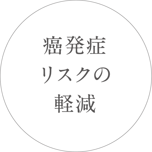 癌発症リスクの軽減