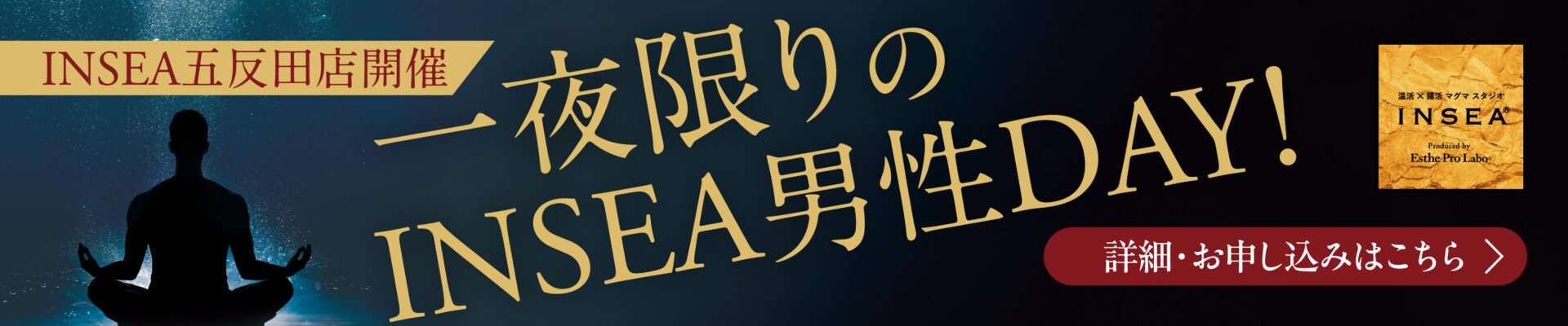 一夜限りのINSEA男性DAY